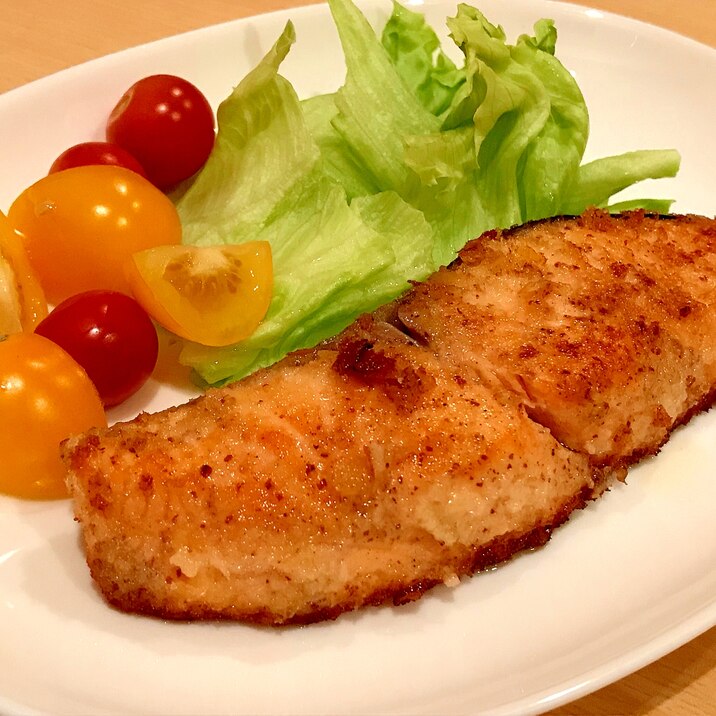 サーモンのマスタードパン粉焼き レシピ 作り方 By お0り0べ 楽天レシピ